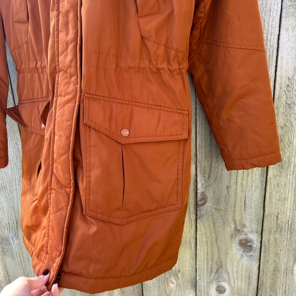 Universal Thread Burnt Orange Fur Hood Coat - Picture 6 of 7